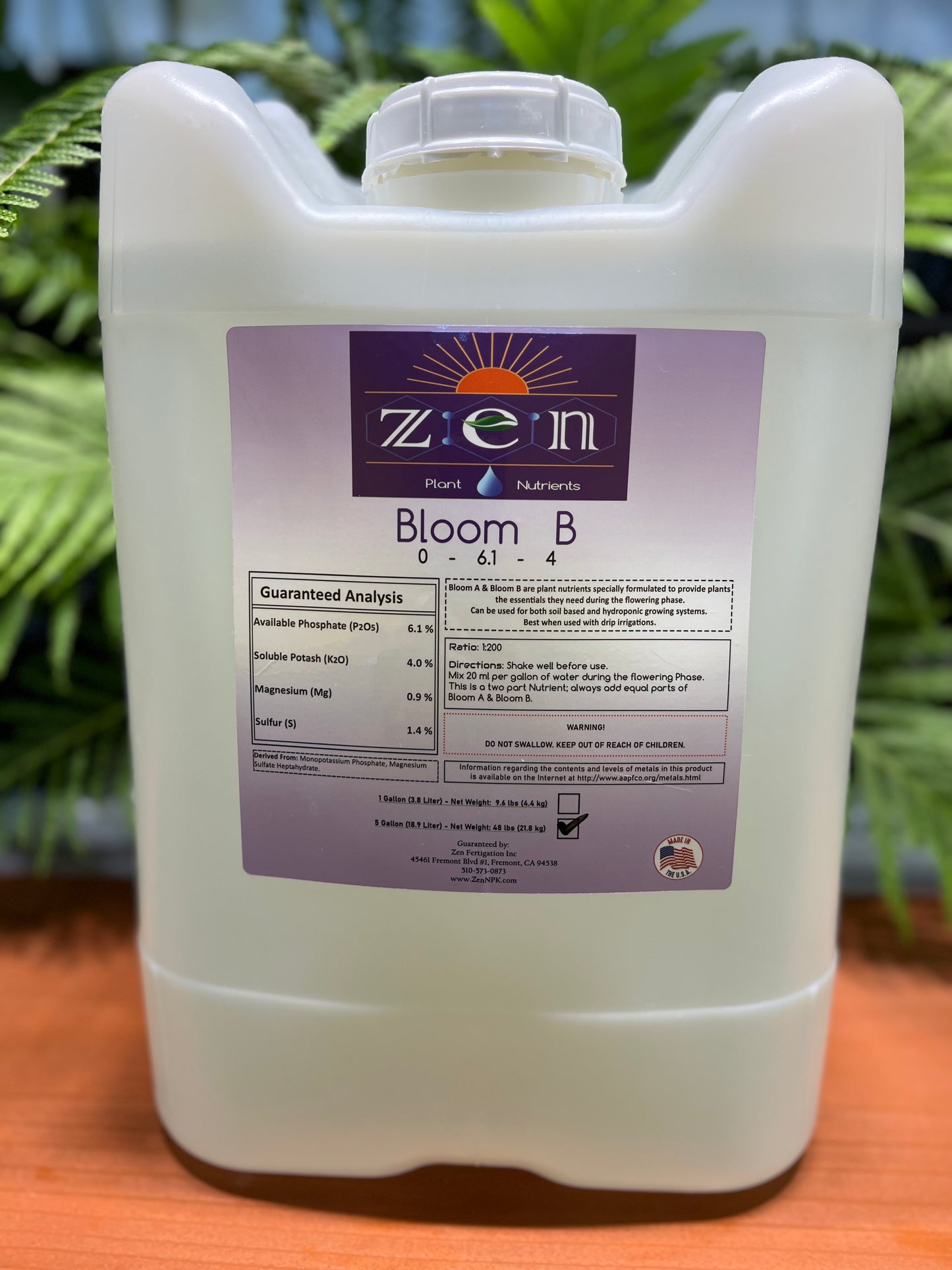 Zen Bloom B 5 gallon