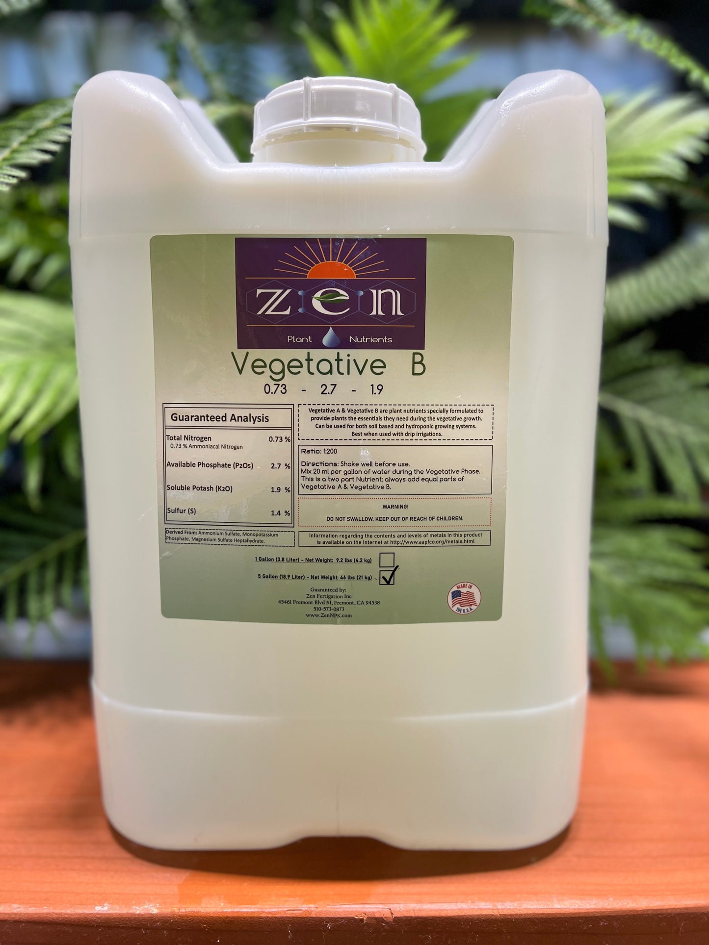 Zen Vegetative B 5 gallon