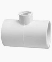 PVC TEE 1" X 1/2" SST