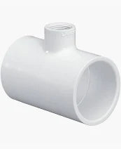 PVC TEE 1-1/2" X 3/4" SST